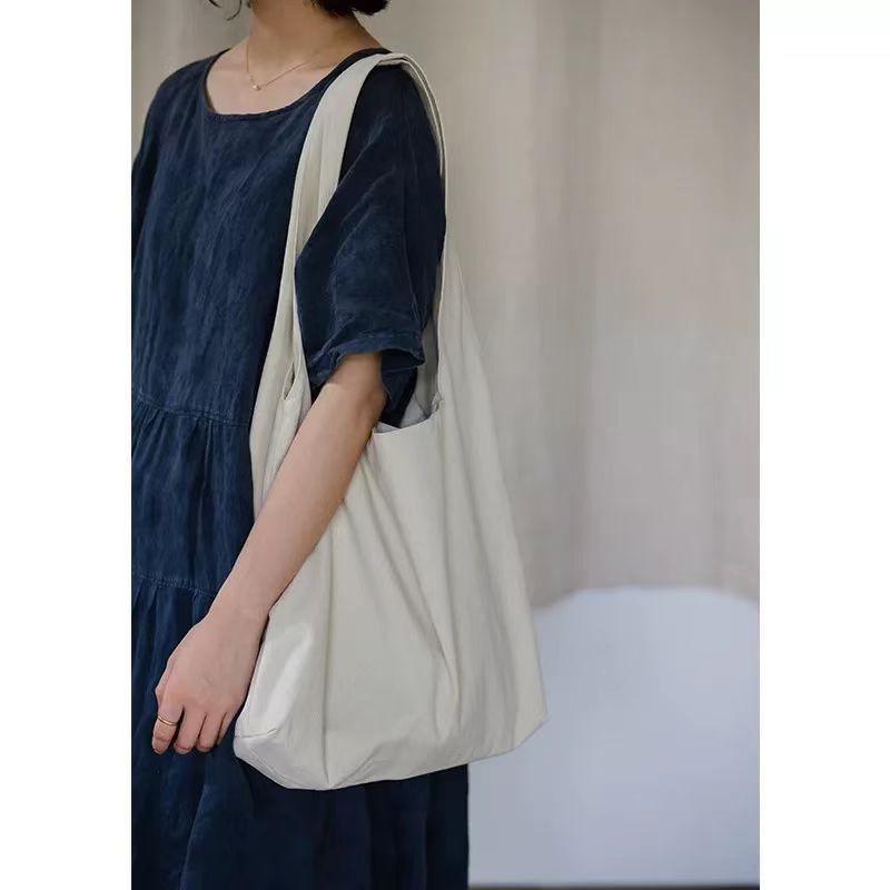 Japanese new shoulder cloth bag spring and summer cotton and linen literary Mori retro casual relaxation portable large-capacity cloth bag