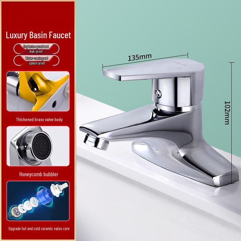 Hongli Double-Hole Basin Mixer Faucet