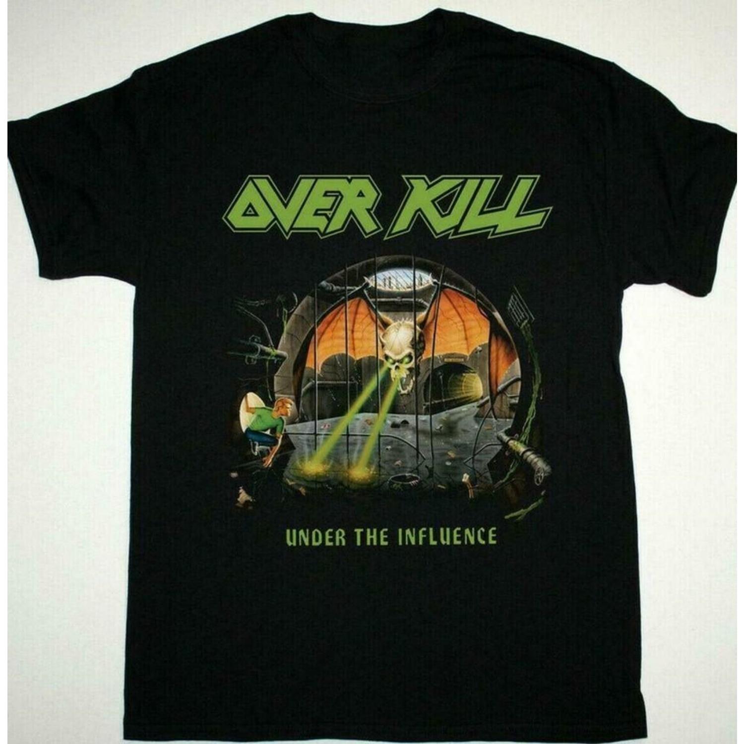 Overkill Under The Influence Heavy Cotton Black S234XL Unisex TShirt KN Unisex T-Shirt S