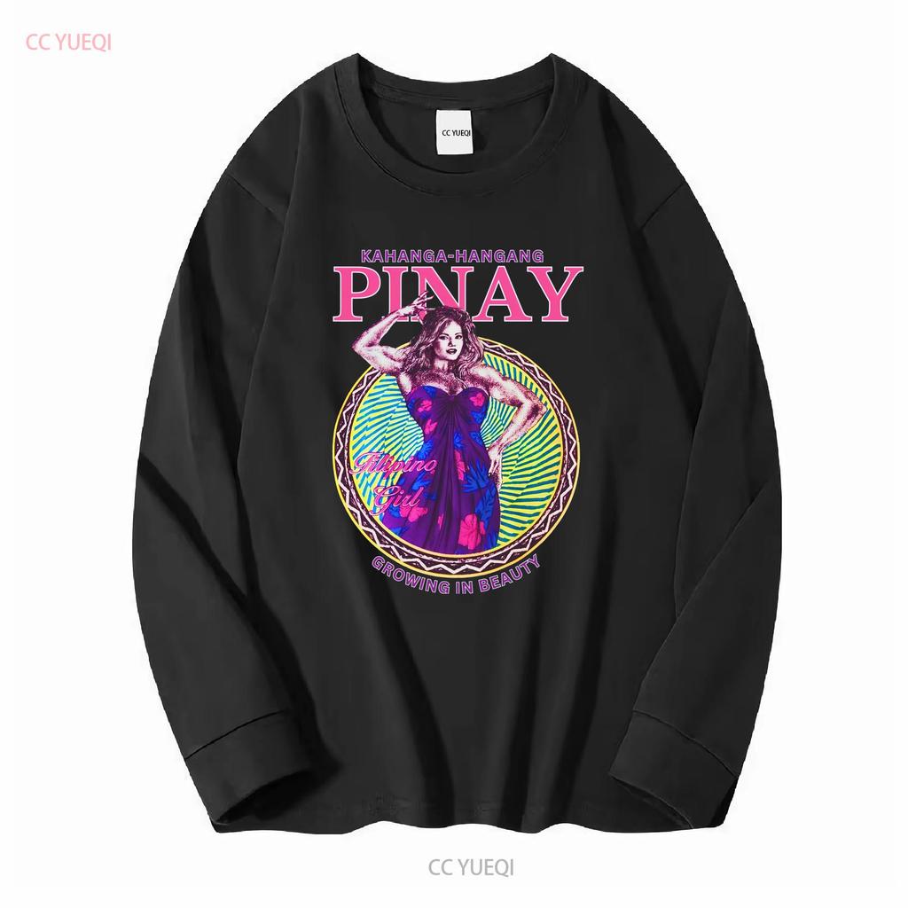 Filipino Strength Pinay Growing in Beauty T Shirt Vintage Design 90s New Print Heavy Cotton long or short sleeves vintage