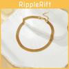 Elegant Titanium Gold Necklace Contemporary Ins Hip Hop Choker For Trendy Womens Style