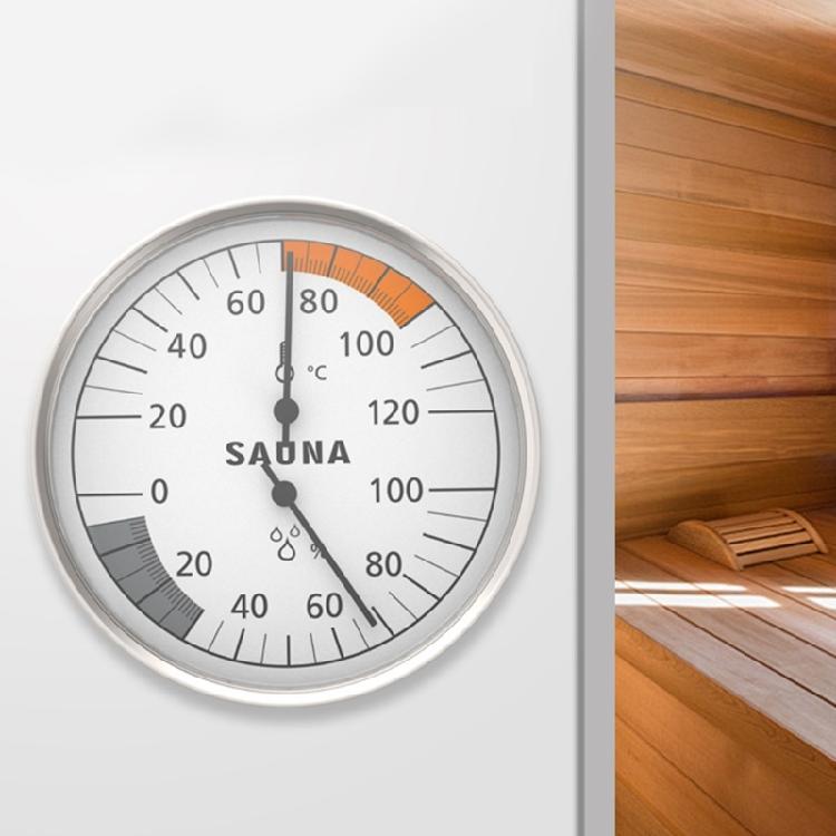 Accessoires de Sauna Thermomètres Hygromètre Appareil 2 en 1 avec Affichage Clair pour Surveiller l'Humidité et la Température Intérieures