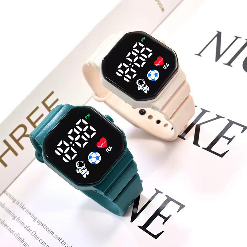 Premium C3 Student LED Sport Watch - Large Dial Unisex with Earth Time Button
