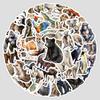 50 Cute African Animal Graffiti Stickers for Water Cups, Luggage, Waterproof Decorative Stickers, Creative Animal Stickers