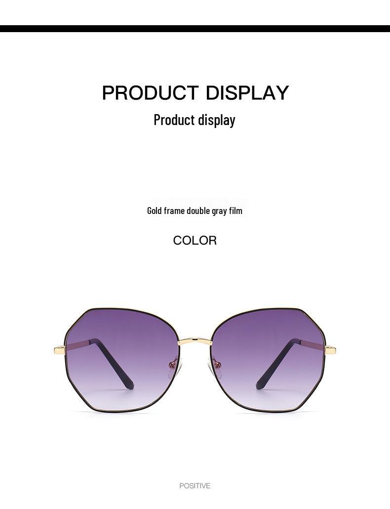 2024 Women s Trendy Korean-Style Polygonal Sunglasses - Large Frame & Street Style