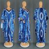 European & American Retro Ethnic Style Print Cloak Dress 8903 - Short Sleeve Women's Clothing