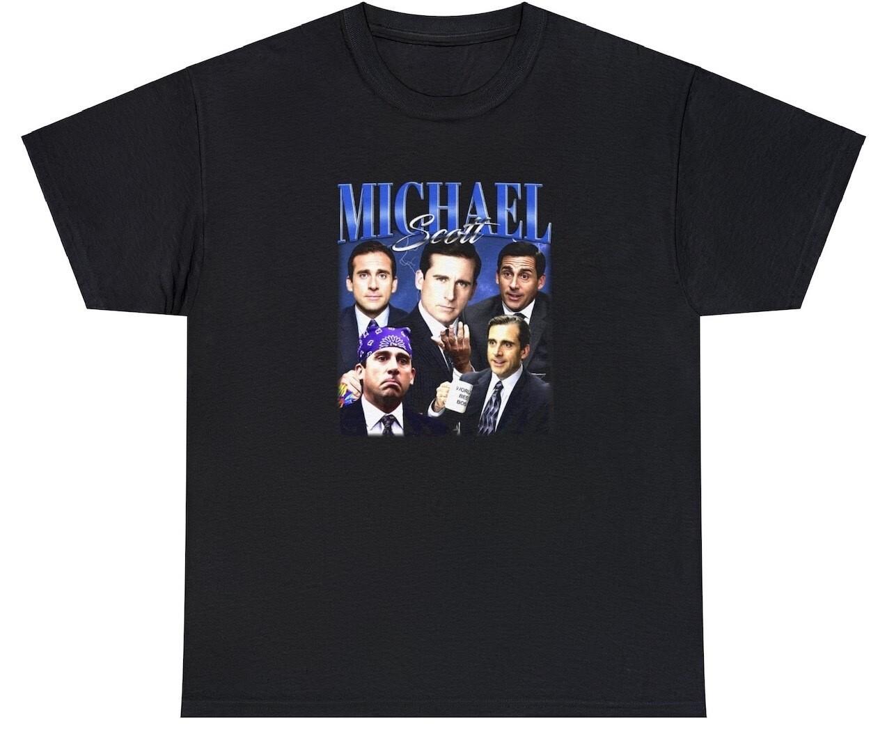 Michael Scott T Shirt Funny The Office TV Show Fan Merch Meme Ironic Graphic Tee XXXXL