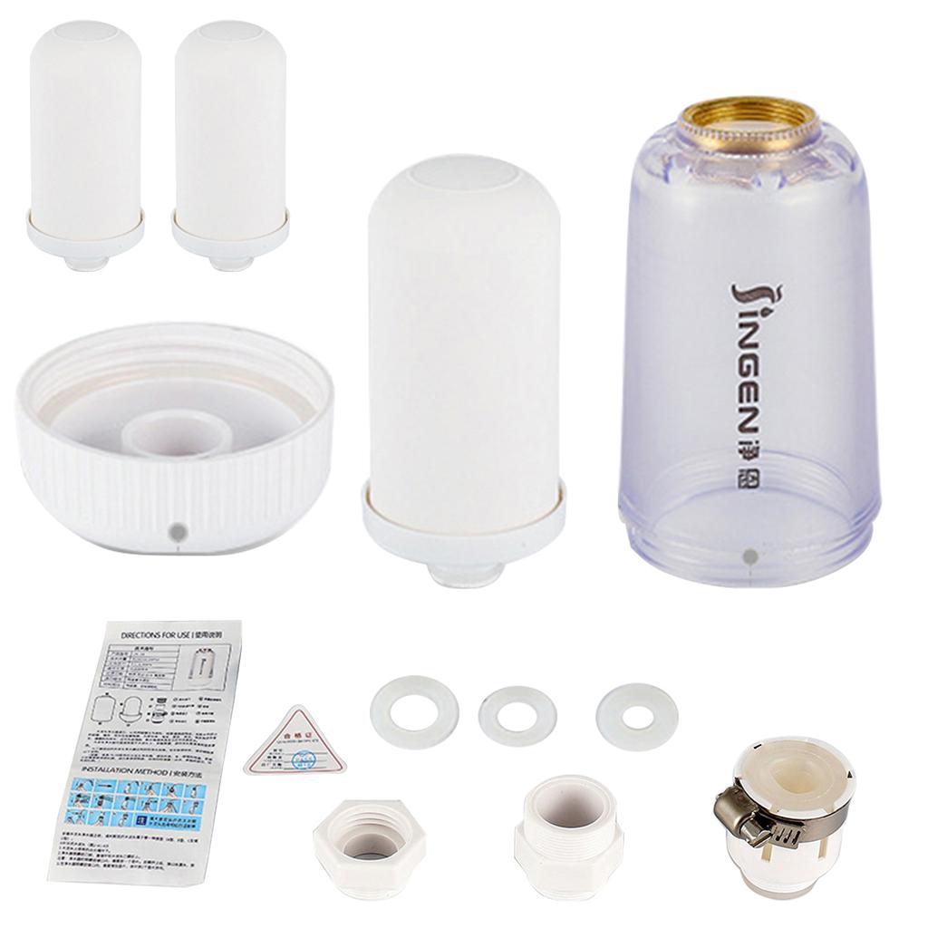 Faucet Water Purifier Home Kitchen Tap Water Filter Sink Faucet Nozzle Purifier Filter Totally 3