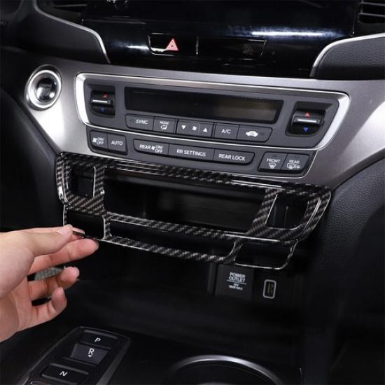 Carbon Fiber ABS Air Condition Mode Switch Button Trim For Honda Pilot 2015-2022