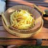 1PC Woven Rattan Storage Basket with Strap Handle Round Tray for Bread Snacks Fruits Picnic - Home Organization Basket