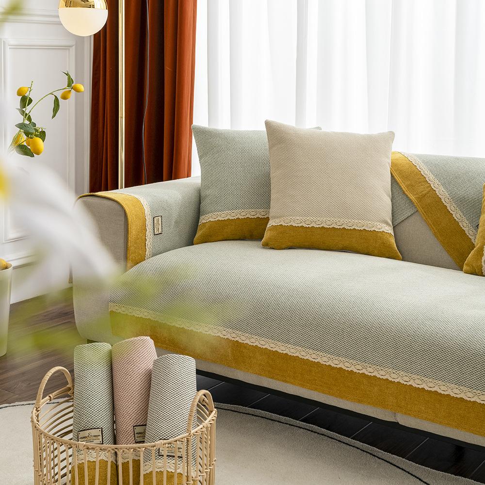 Суцільний колір Високоякісна диванна подушка Тканинний рушник Нековзкий Простий Сучасний зручний для шкіри Чотирисезонна універсальна спинка