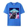 Help Me Cat T Shirt Geek Gift TShirt Aline Attacks The Cat Tshirt Funny Anime Mens Cotton Graphic Tshirts
