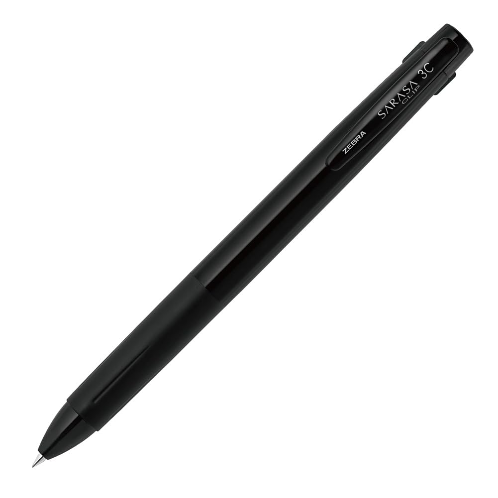 Zebra Sarasa Clip 3C Monochrome Ballpoint Limited Edition Pen, 0.5mm, Black, (J3J5-MC-BK)