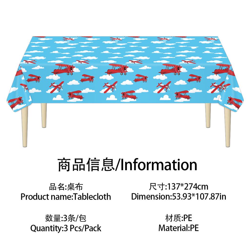 Spot Disposable Pe Tablecloth Thickened And Durable Suitable For Party/Picnic/Household