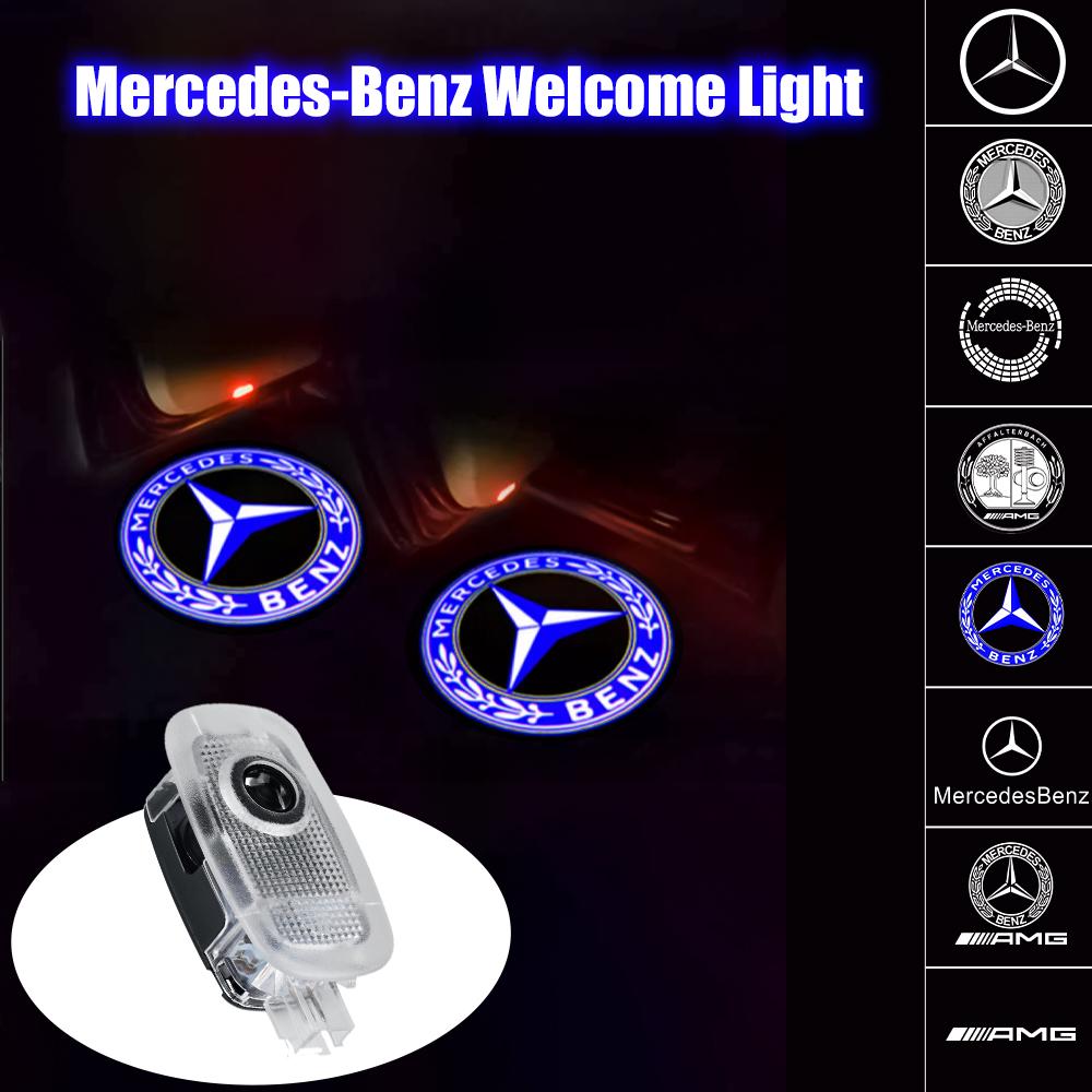 CQO1 2PCS For Mercedes Benz AMG S-Class W221 2005 2006 2007 2008 2009 2010 2011 2012 2013 Car Door Welcome Light Laser Projector Lamp