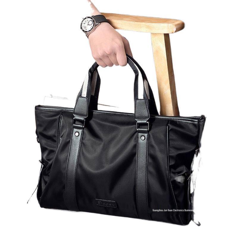 Men's Business Casual Laptop Crossbody Bag and Women's Simple Document Briefcase