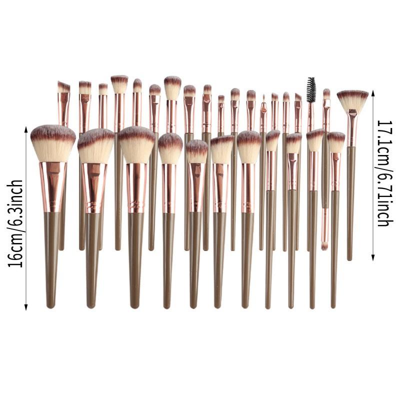 67pcs Coffee Makeup Brushes Sponges Set Beauty Tools Daily