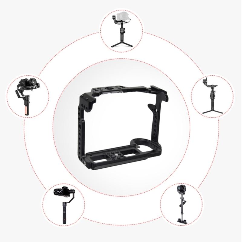 Camera Cage with 1/4 3/8 Holes For S1H S1R SLR Camera Extension For Microphones Lighting Gear Attachment