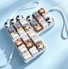PBT Keycaps Stress Relief Cat Keychain Lanyard Toy