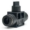 ELECALL Pneumatic Air Tube Flow Control Valve Quick Connect Fittings CN Plug (adapter Included)