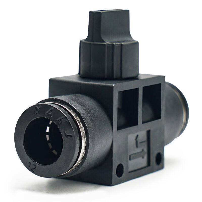 ELECALL Pneumatic Air Tube Flow Control Valve Quick Connect Fittings CN Plug (adapter Included)
