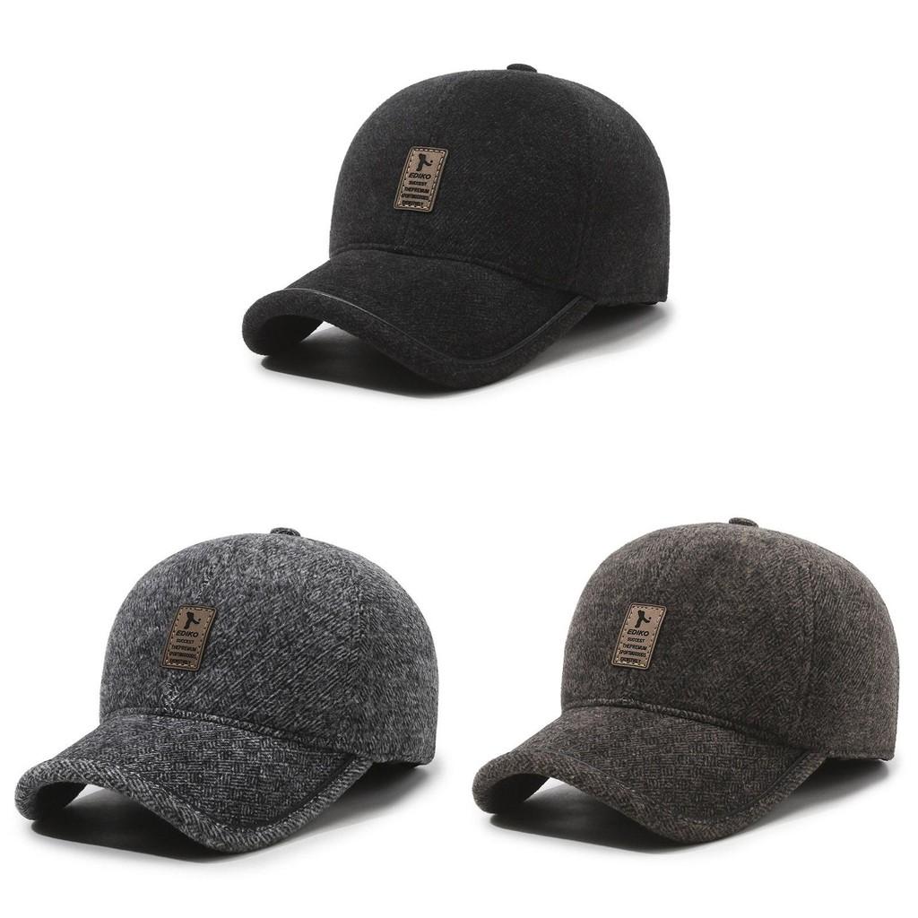 Warm Caps Peaked Thickened Baseball Cap Adjustable Outdoor Windproof Fashion Hat