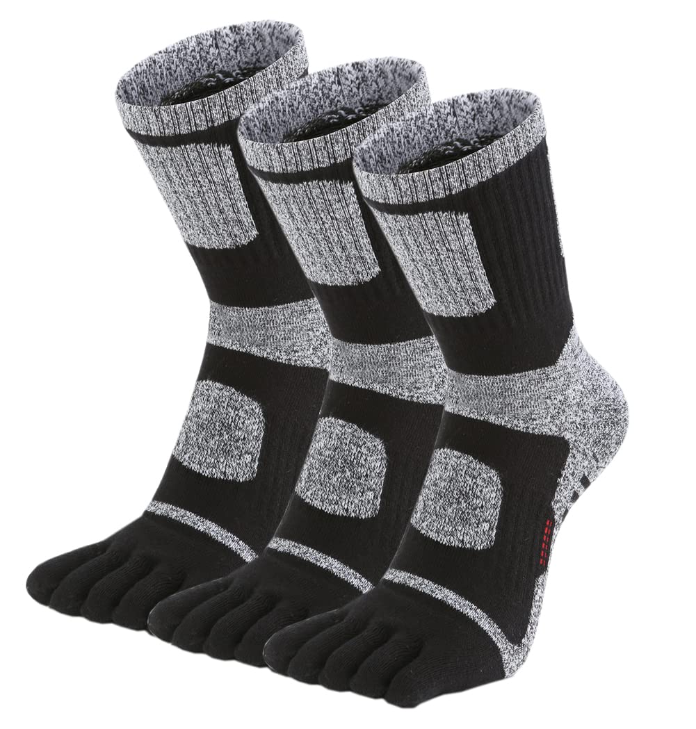 

WIOIW Прочные носки-след для и набора для улицы Мужские носки с пятью пальцами, Амортизированные, Тканевые, Длина, Пеший туризм, Треккинг, Носка, 3 пары