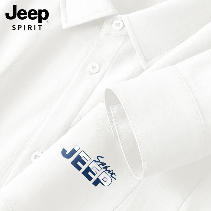

JEEP SPIRIT Men s Casual Ice Silk Long Sleeve Shirt XL