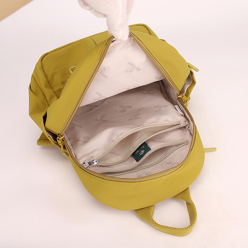 Reiserucksack mit großem Fassungsvermögen, einfarbiger Damenrucksack