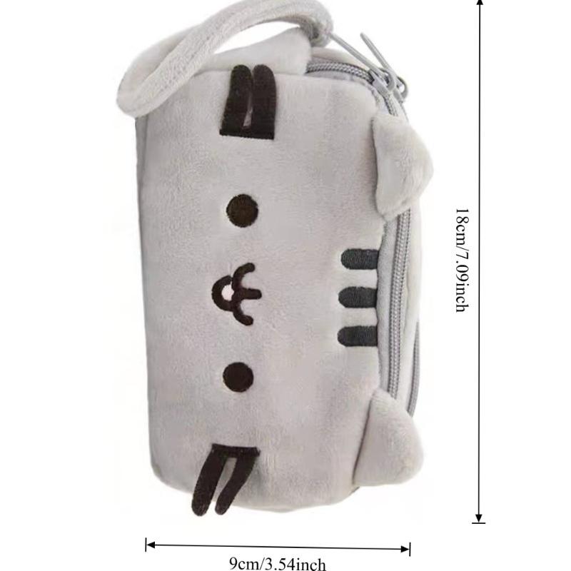 Napping Cat Cute Cat Double Layered Practical Pen Bag Student Stationery Box Storage Bag