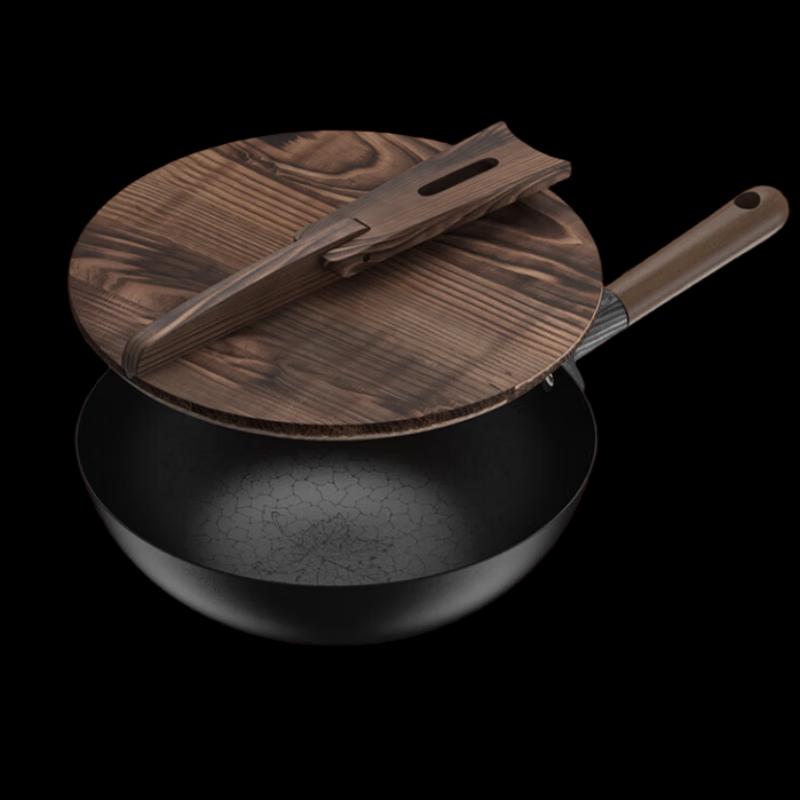 Aibofei Traditional Chinese Cast Iron Wok