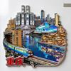 China Metal Fridge Stickers Hangzhou Souvenirs Huangshan Tianjin Guilin Guangxi Wuhan Xi An Zhangjiajie Fridge Magnets Gifts