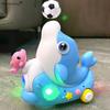 Electric Blowing Ball 3D Cool Light Dolphin LED Light Levitation Blow Ball  Kids Toys