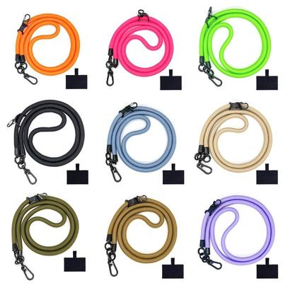 10MM Diameter Universal Phone Lanyard Card Mobile Shell Neck Cord Adjustable Hanging Rope Anti-lost Lanyard Strap  Tether