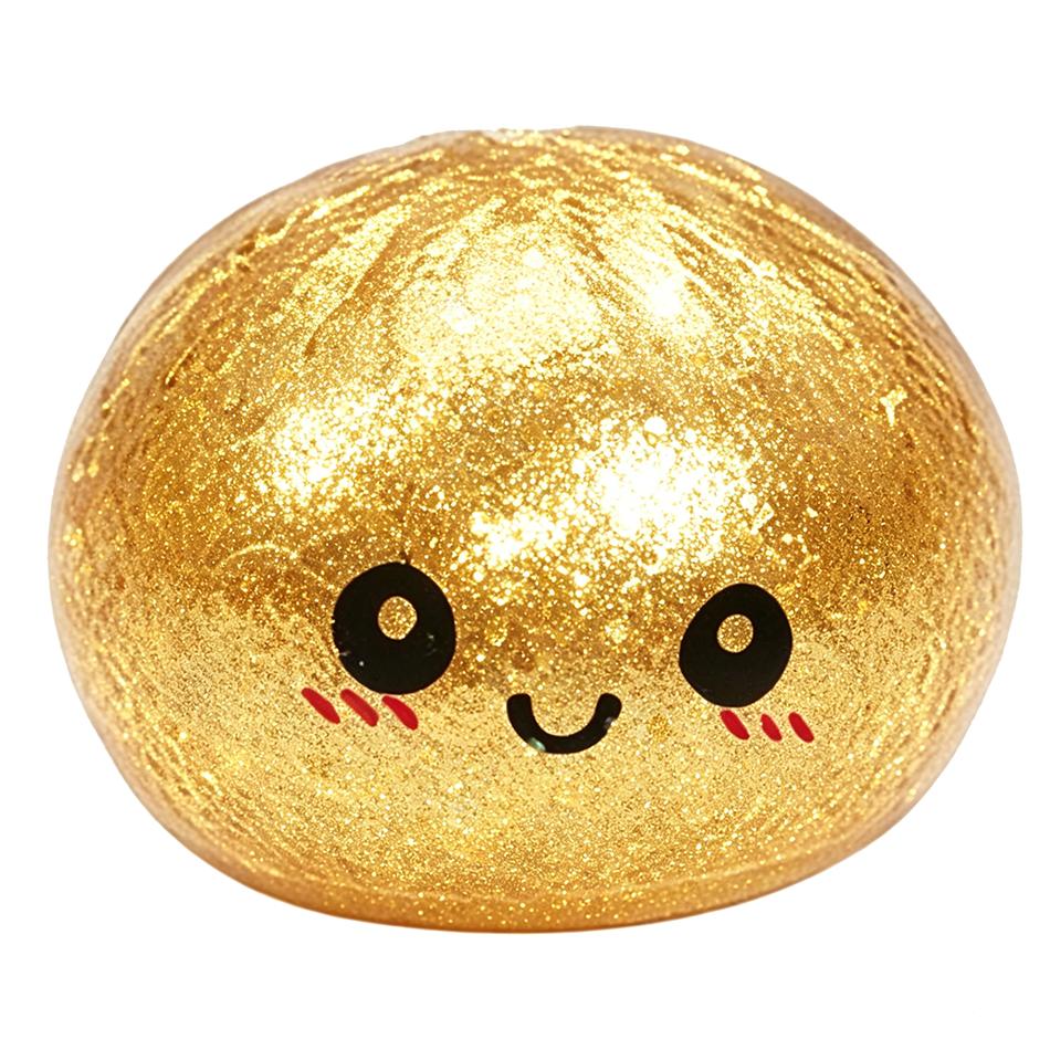 Kleurrijke Mini Glitter Dumpling Glitter Dumpling Squishy met Doos Dumplings Sensorisch Knijpspeelgoed voor Stressverlichting Speelgoed
