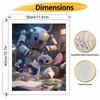 Disney Digital Oil Painting Art Kit Stitch Robot Scientist Hand Filled Home Decor