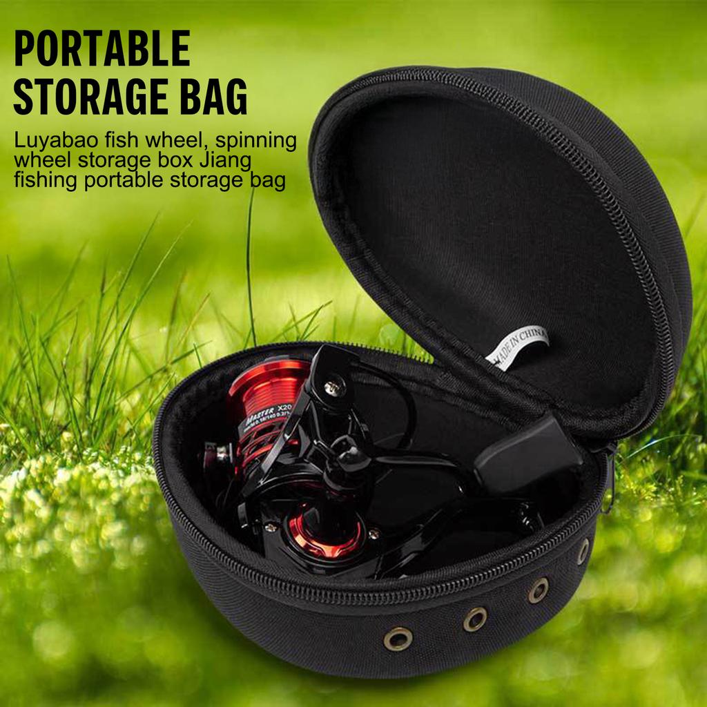 Portable Fishing Reel Case EVA Protective Cover for Spinning Reel Baitcasting Reel Ball Reel Multi-Purpose Storage Bag