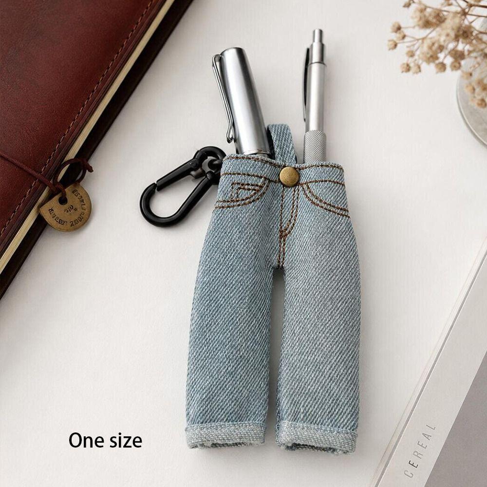 Denim Denim Pen Holder Jean Pants Planner Clip Retro Pencil Holder Charm Journaling Supplies