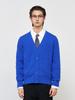 Generalidea Man Essential Minimal Cable V-Neck Cardigan [Blue] / Sbe1M04004