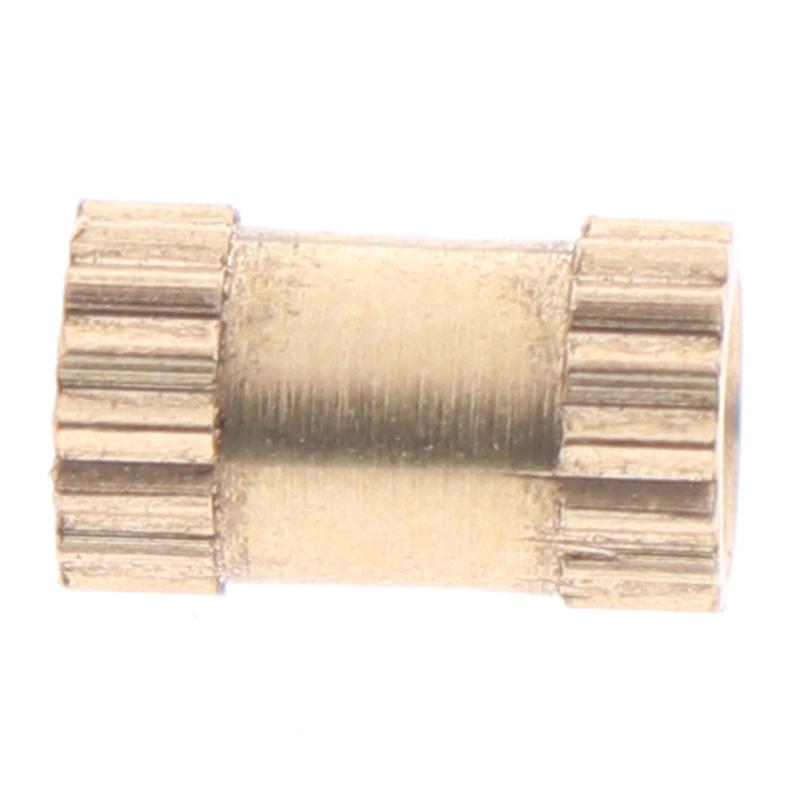 100 ks matice M3 vstřikování mosazných rýhovaných závitových vložek matic