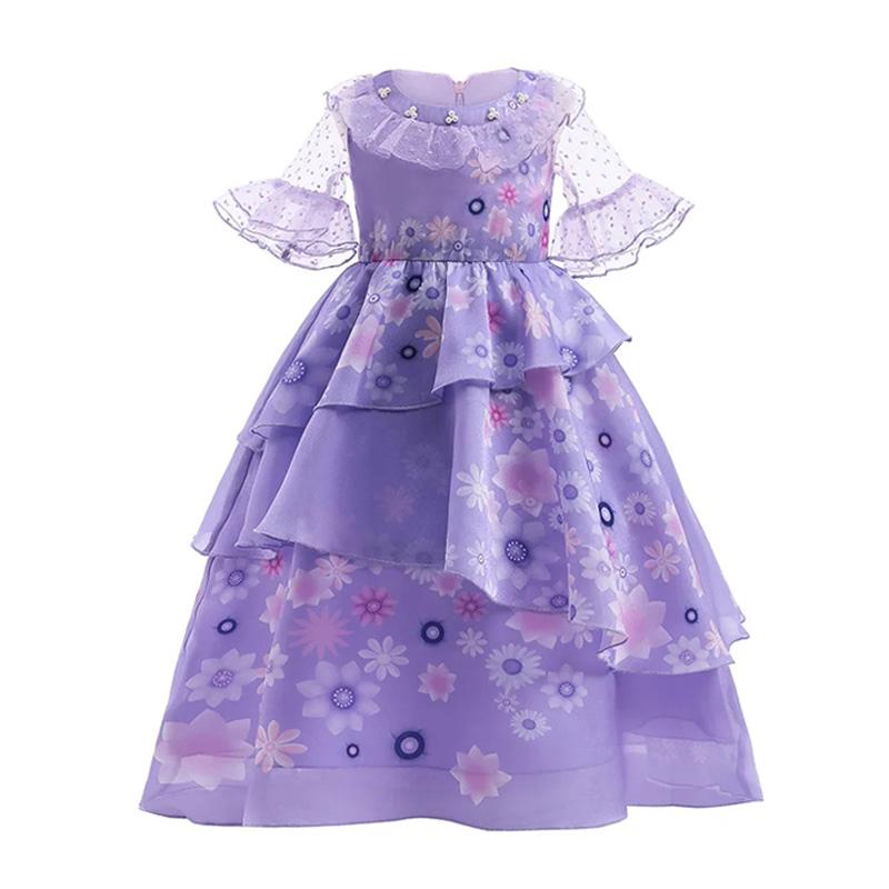 Bērnu Izabellas Princeses Violeta Grezna Raukuma