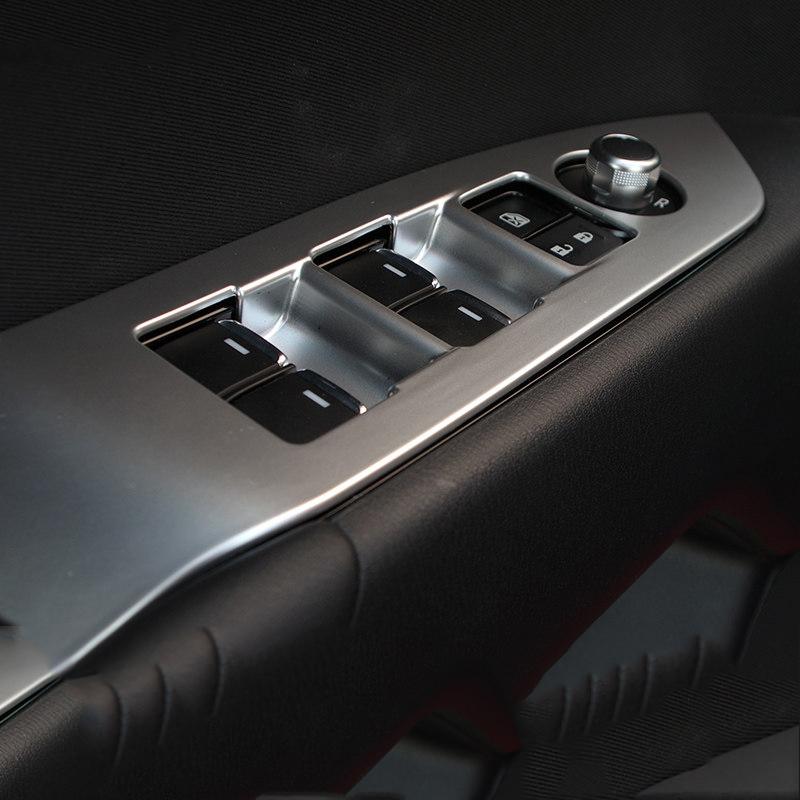 For MAZDA CX-5 CX5 2017 2018    Inner Door Armrest Car Window Switch Adjust Panel Cover Trim Modification Sticker
