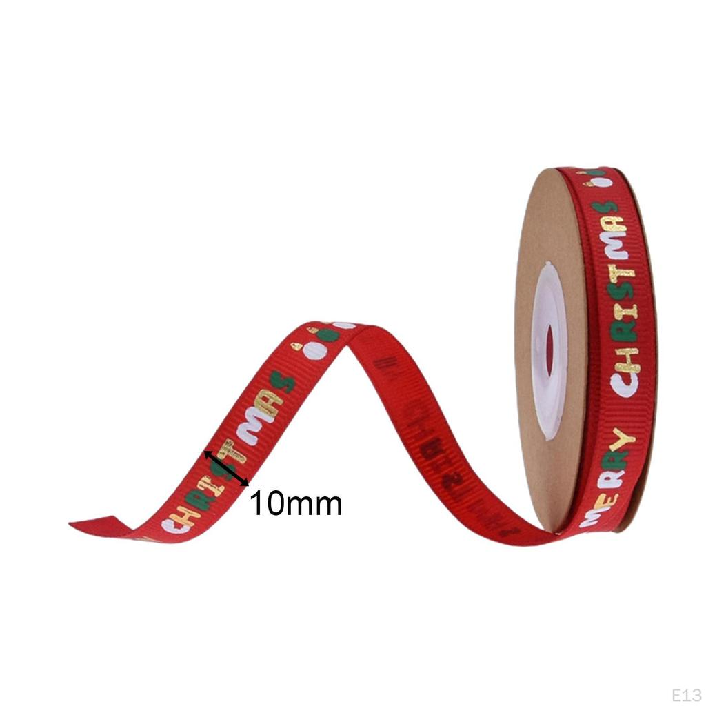 Christmas Ribbon Patterned Wrapping Ribbon, Decorative Accessory, DIY