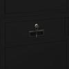 Office Cabinet Black 90x40x180 cm Steel