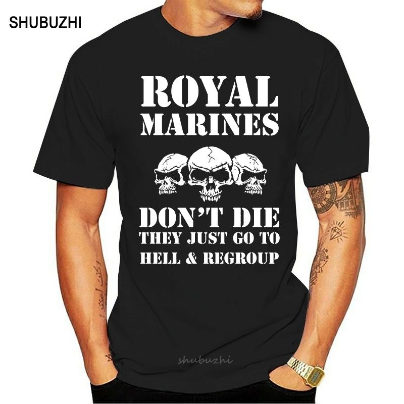 Herren Royal Marines DonT Die T-Shirt Militärische Spezialeinheiten Sas Druck T-Shirt