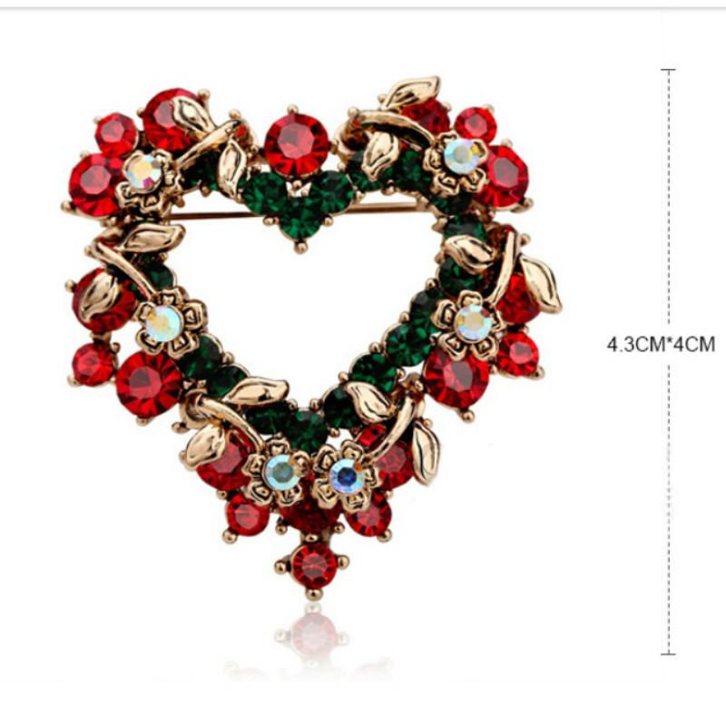 

Рождественский прекрасный подарок, ювелирные изделия, стразы, брошь из эмалированного сплава, булавка для женщин, подарок