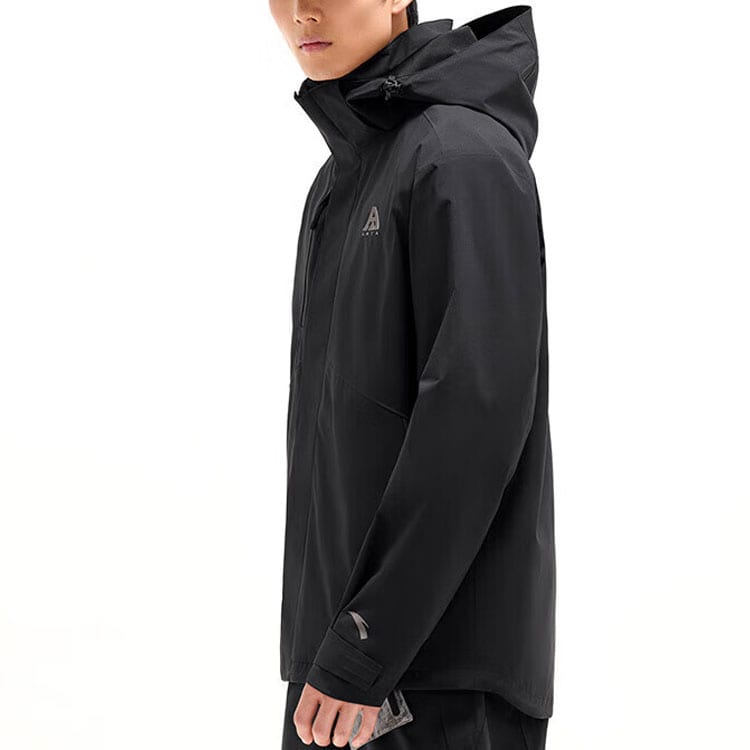 Anta Waterproof And Windproof Windbreaker Jacket Men's Basic Black 952347607-2
