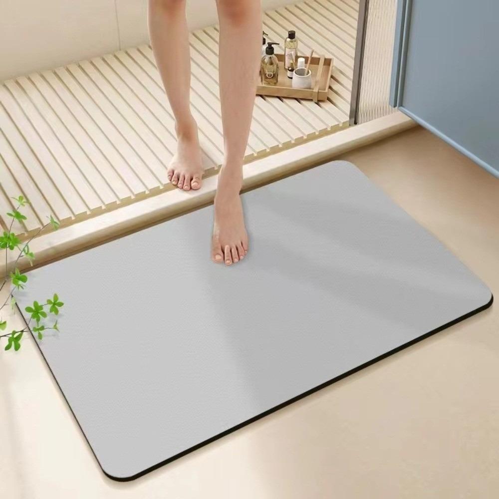 Durable Soft Mats Bathroom Mats Water-absorbing Non-slip Diatomite Mats Quick Dry Bath Rug Mats Bathroom