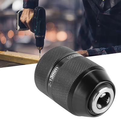Uchwyt wiertarski metalowy 13 mm, uchwyt wiertarski samoblokujący bezkluczykowy 1/2 cala