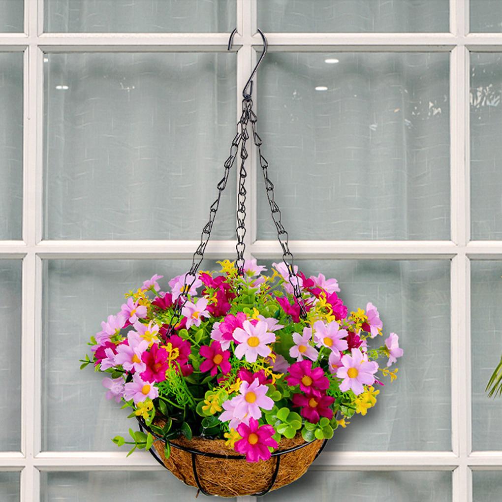 Affordable Price For Artificial Flowers Wall Decor Hanging Baskets Artificial Flowers Simulated Flower Hanging Basket